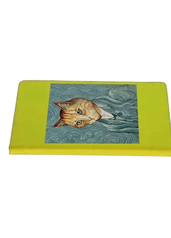 Блокнот А5 Кіт Вінсент Ван Гог (Vincent van Gogh Cat) Салатовий (92228-2959-LM) MobiPrint (257329018)