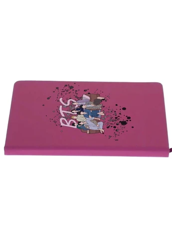 Блокнот А5 БТС (BTS) Малиновий (92228-3256-FU) MobiPrint (257322679)