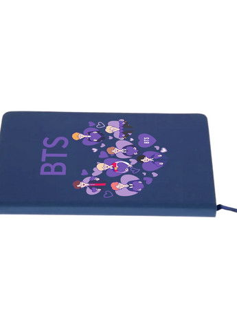 Блокнот А5 БТС (BTS) Темно-синій (92228-3273-NB) MobiPrint (257327041)
