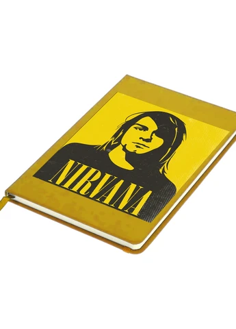 Блокнот А5 Курт Кобейн Нирвана (Kurt Cobain Nirvana) Желтый (92228-2970-SY) MobiPrint (257321418)