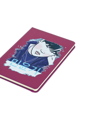 Блокнот А5 Мін Юнгі БТС (Min Yoongi BTS) Малиновий (92228-3260-FU) MobiPrint (257325665)