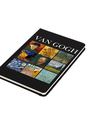 Блокнот А5 Вінсент Ван Гог Картини (Vincent van Gogh) Чорний (92228-2960-BK) MobiPrint (257328605)