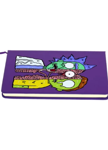 Блокнот А5 Рик Санчез Рик и Морти (Rick Sanchez Rick and Morty) Фиолетовый (92228-2940-PU) MobiPrint (257325783)