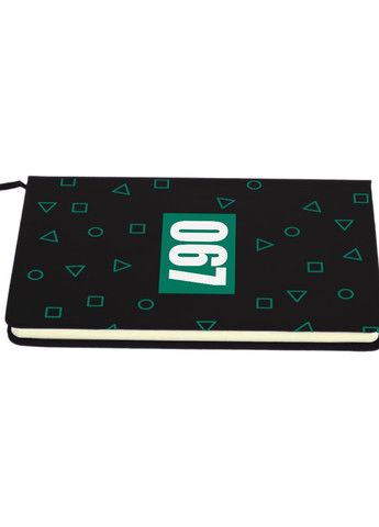 Блокнот А5 Номер 067 Чонхойон Гра в кальмара (Squid Game) Чорний (92228-3361-BK) MobiPrint (257323427)