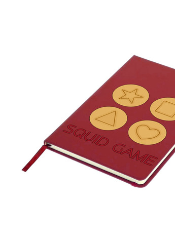 Блокнот А5 Печенье Игра в кальмара (Squid Game) Красный (92228-3372-RD) MobiPrint (257324001)