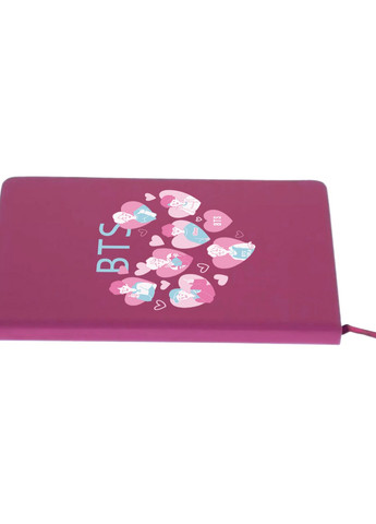 Блокнот А5 БТС (BTS) Малиновий (92228-3263-FU) MobiPrint (257328410)