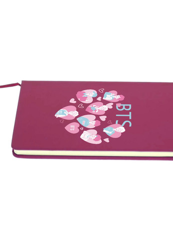 Блокнот А5 БТС (BTS) Малиновий (92228-3263-FU) MobiPrint (257328410)
