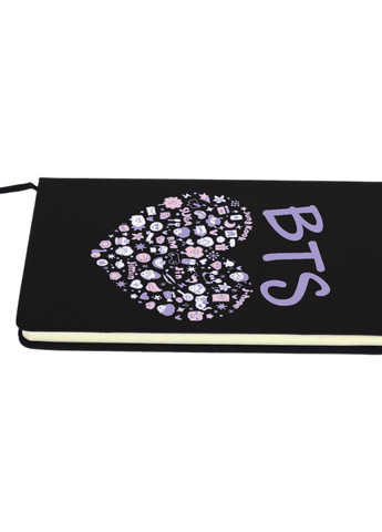 Блокнот А5 БТС (BTS) Чорний (92228-3268-BK) MobiPrint (257325520)