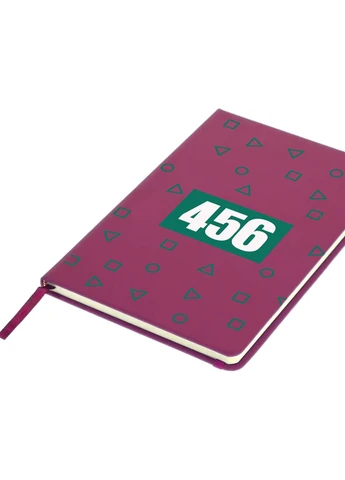 Блокнот А5 Номер 456 Ли Чжунг-Чжае Игра в кальмара (Squid Game) Малиновый (92228-3362-FU) MobiPrint (257322314)
