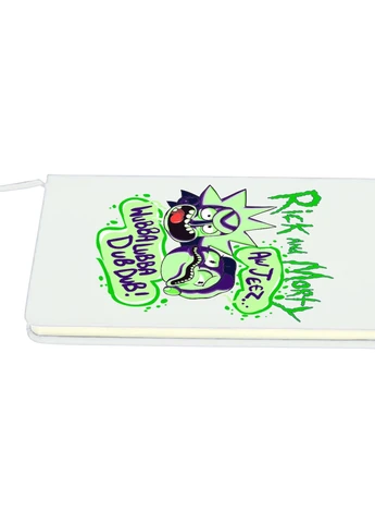 Блокнот А5 Рік Санчез Рік та Морті (Rick Sanchez Rick and Morty) Білий (92228-2937-WT) MobiPrint (257328586)