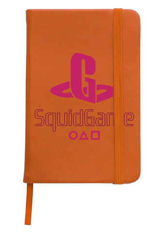 Блокнот А5 Игра в кальмара (PlayStation Squid Game) Оранжевый (92228-3370-OG) MobiPrint (257328805)