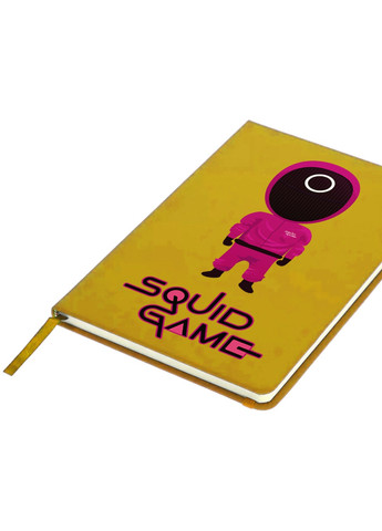 Блокнот А5 Круг Рабочий солдат Игра в кальмара (Squid Game) Желтый (92228-3358-SY) MobiPrint (257322476)