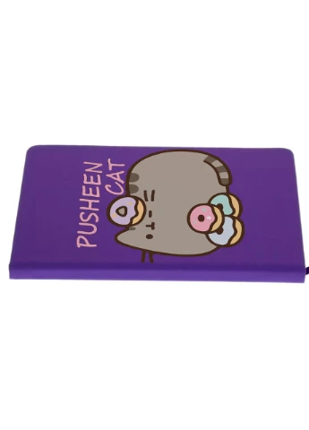 Блокнот А5 Кіт Пушин (Pusheen Cat) Фіолетовий (92228-3346-PU) MobiPrint (257325794)