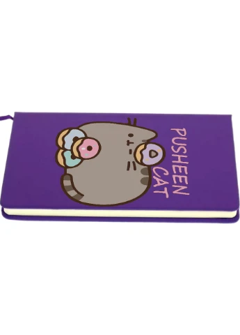 Блокнот А5 Кіт Пушин (Pusheen Cat) Фіолетовий (92228-3346-PU) MobiPrint (257325794)