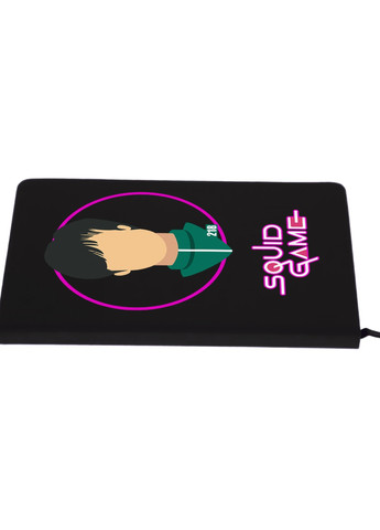 Блокнот А5 Парк Хае-су ес чо Санг-ву Гра в кальмара (Squid Game) Чорний (92228-3353-BK) MobiPrint (257325174)