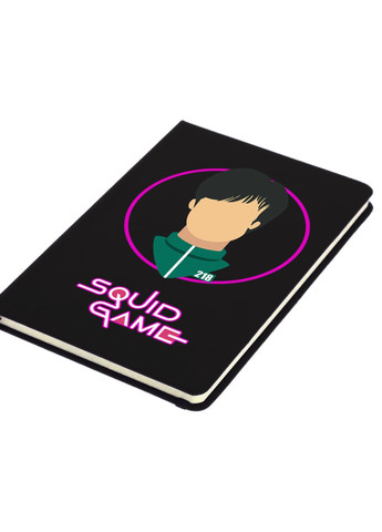 Блокнот А5 Парк Хае-су ес чо Санг-ву Гра в кальмара (Squid Game) Чорний (92228-3353-BK) MobiPrint (257325174)