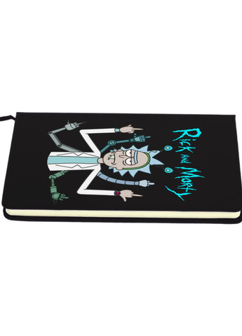 Блокнот А5 Рік Санчез Рік та Морті (Rick Sanchez Rick and Morty) Чорний (92228-2948-BK) MobiPrint (257324568)