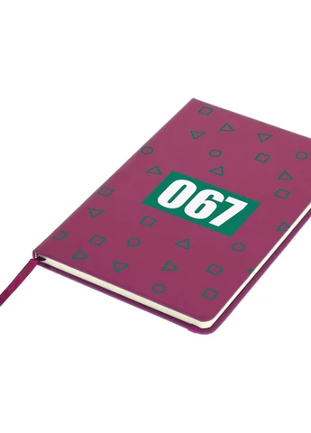 Блокнот А5 Номер 067 Чонхойон Гра в кальмара (Squid Game) Малиновий (92228-3361-FU) MobiPrint (257326162)