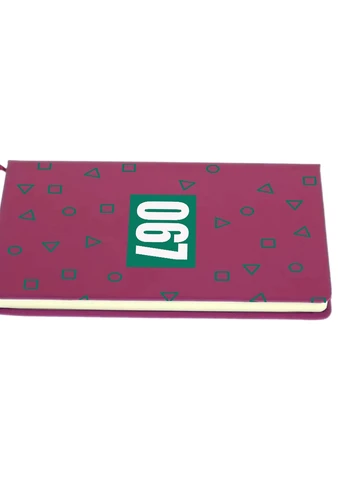 Блокнот А5 Номер 067 Чонхойон Гра в кальмара (Squid Game) Малиновий (92228-3361-FU) MobiPrint (257326162)