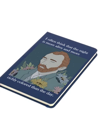 Блокнот А5 Винсент Ван Гог (Vincent van Gogh) Темно-синий (92228-2962-NB) MobiPrint (257324402)