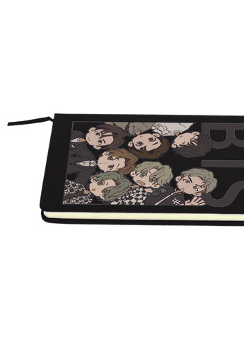 Блокнот А5 БТС (BTS) Чорний (92228-3275-BK) MobiPrint (257325279)