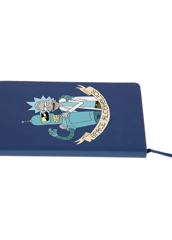 Блокнот А5 Рик Санчез Рик и Морти (Rick Sanchez Rick and Morty) Темно-синий (92228-2943-NB) MobiPrint (257325458)