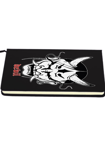 Блокнот А5 Японська маска демона (Japanese demon mask) Чорний (92228-3328-BK) MobiPrint (257324326)