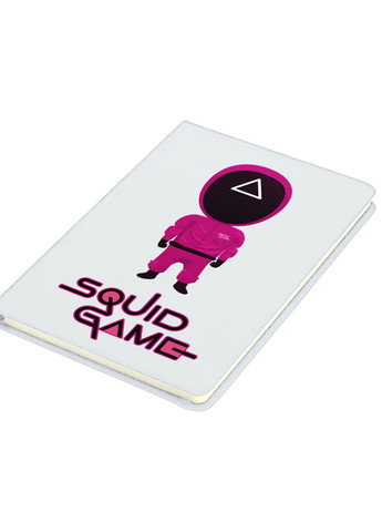 Блокнот А5 Треугольник Солдат Игра в кальмара (Squid Game) Белый (92228-3359-WT) MobiPrint (257323092)