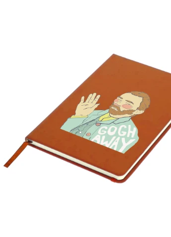 Блокнот А5 Винсент Ван Гог (Vincent van Gogh) Оранжевый (92228-2949-OG) MobiPrint (257327579)
