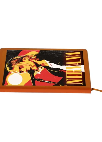 Блокнот А5 Курт Кобейн Нирвана (Kurt Cobain Nirvana) Оранжевый (92228-2971-OG) MobiPrint (257323561)
