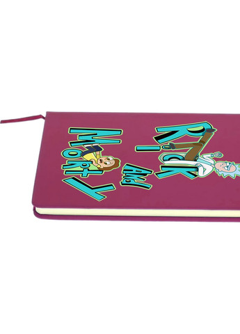 Блокнот А5 Рік Санчез та Морті Сміт Рік та Морті (Rick and Morty) Малиновий (92228-2939-FU) MobiPrint (257324856)