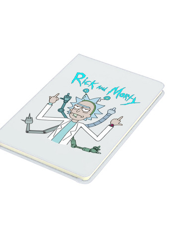 Блокнот А5 Рік Санчез Рік та Морті (Rick Sanchez Rick and Morty) Білий (92228-2948-WT) MobiPrint (257322006)