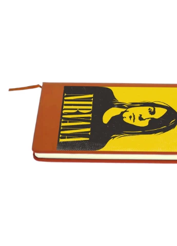 Блокнот А5 Курт Кобейн Нирвана (Kurt Cobain Nirvana) Оранжевый (92228-2970-OG) MobiPrint (257322450)