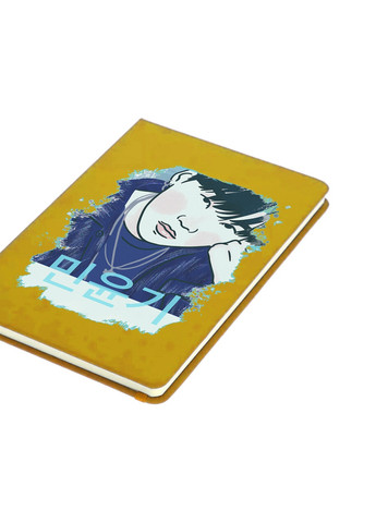 Блокнот А5 Мин Юнги БТС (Min Yoongi BTS) Желтый (92228-3260-SY) MobiPrint (257327589)