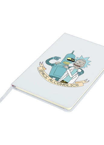 Блокнот А5 Рік Санчез Рік та Морті (Rick Sanchez Rick and Morty) Білий (92228-2943-WT) MobiPrint (257321774)