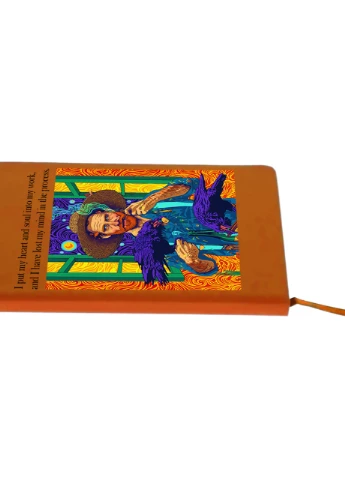 Блокнот А5 Вінсент Ван Гог Ворон (Vincent van Gogh) Помаранчевий (92228-2961-OG) MobiPrint (257327137)