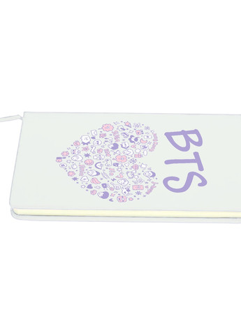 Блокнот А5 БТС (BTS) Білий (92228-3268-WT) MobiPrint (257324979)