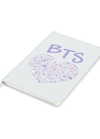 Блокнот А5 БТС (BTS) Білий (92228-3268-WT) MobiPrint (257324979)