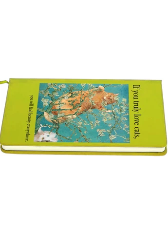 Блокнот А5 Кот Винсент Ван Гог (Vincent van Gogh Cat) Салатовый (92228-2963-LM) MobiPrint (257325222)