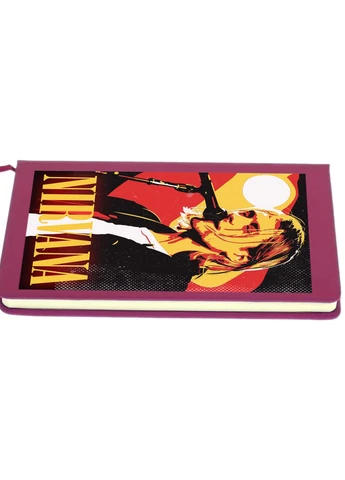 Блокнот А5 Курт Кобейн Нірвана (Kurt Cobain Nirvana) Малиновий (92228-2971-FU) MobiPrint (257327097)