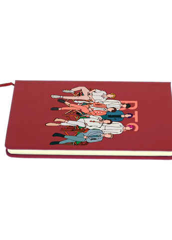 Блокнот А5 БТС (BTS) Червоний (92228-3264-RD) MobiPrint (257326060)