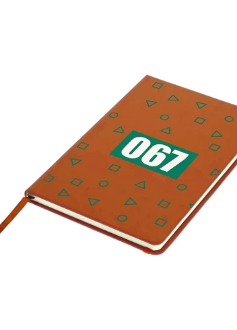 Блокнот А5 Номер 067 Чонхойон Игра в кальмара (Squid Game) Оранжевый (92228-3361-OG) MobiPrint (257322792)