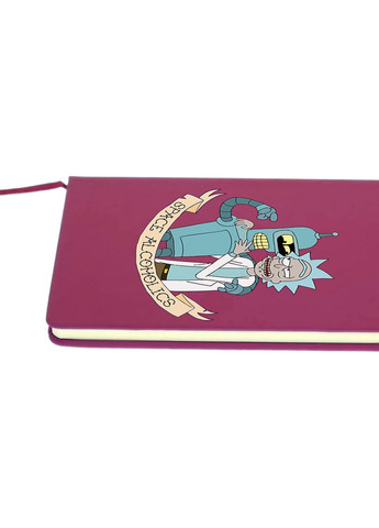 Блокнот А5 Рік Санчез Рік та Морті (Rick Sanchez Rick and Morty) Малиновий (92228-2943-FU) MobiPrint (257322239)
