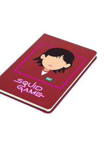Блокнот А5 Чонхойон–Кан Сае-беок Игра в кальмара (Squid Game) Красный (92228-3355-RD) MobiPrint (257322512)