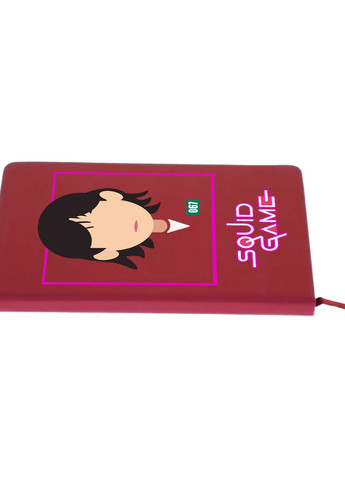 Блокнот А5 Чонхойон–Кан Сае-беок Игра в кальмара (Squid Game) Красный (92228-3355-RD) MobiPrint (257322512)