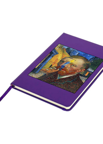 Блокнот А5 Вінсент Ван Гог (Vincent van Gogh) Фіолетовий (92228-2968-PU) MobiPrint (257328993)