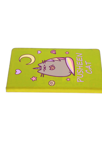 Блокнот А5 Кот Пушин (Pusheen Cat) Салатовый (92228-3349-LM) MobiPrint (257327626)
