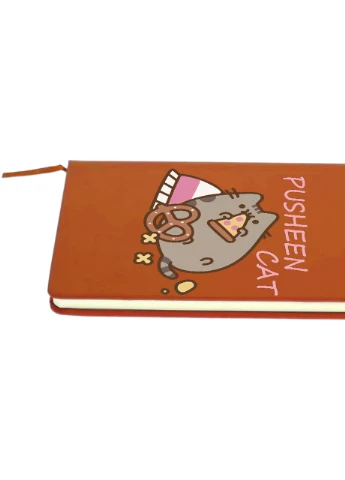 Блокнот А5 Кіт Пушин (Pusheen Cat) Помаранчевий (92228-3347-OG) MobiPrint (257324134)
