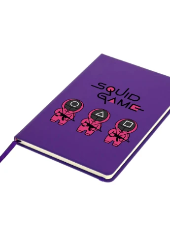 Блокнот А5 Игра в кальмара (Squid Game) Фиолетовый (92228-3376-PU) MobiPrint (257326323)