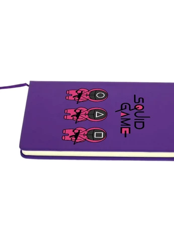 Блокнот А5 Игра в кальмара (Squid Game) Фиолетовый (92228-3376-PU) MobiPrint (257326323)